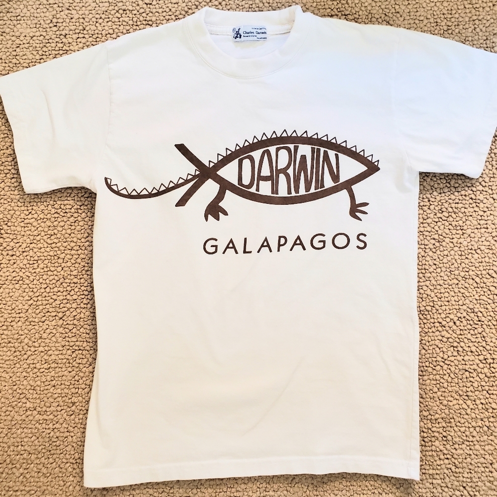 Charles Darwin Research Station Vintage Crew Neck Cotton T-Shirt Sz XS Galapagos